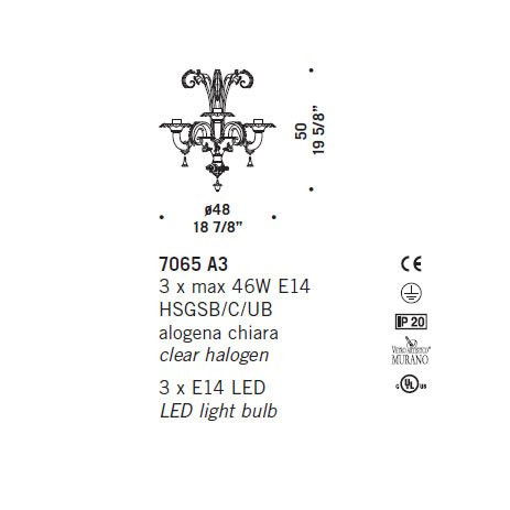 Бра De Majo 7065 A3 070650A03