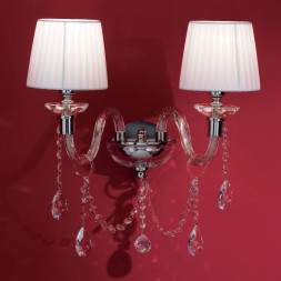 Бра Euroluce Arcobaleno A2 Silver Clear White