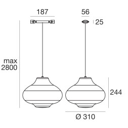 Светильник для струнной системы Linea Light Sisters 8657