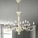 Люстра Vetri Lamp 1186/6+6 Bianco/Cristallo