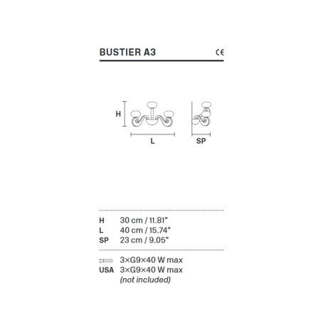 Бра Masiero Bustier A3 G05