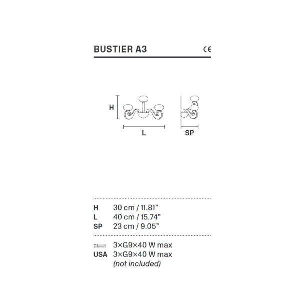 Бра Masiero Bustier A3 G05