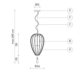 Подвесной светильник Karman Cell SE614B