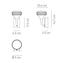 Настенный светильник Axo Light Fairy AP FAIRY APFAIRYXGRCRLED