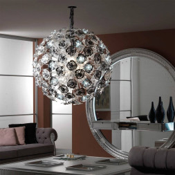 Подвесной светильник Masca Vie en Rose 1839/SFG Nero nichel / Glass 525