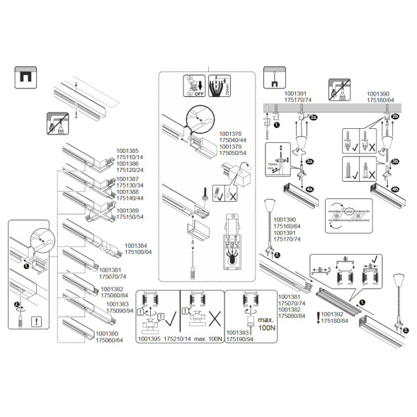 Шинопровод трехфазный SLV S-TRACK 3-phase 175020 2м
