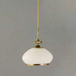 Подвесной светильник Orion HL 6-1269 Patina-Kabel/385 opal-Patina