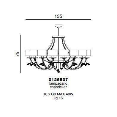 Люстра Beby Group Mon Tresor 0126B07 Light gold 1 SW Bronze Shade