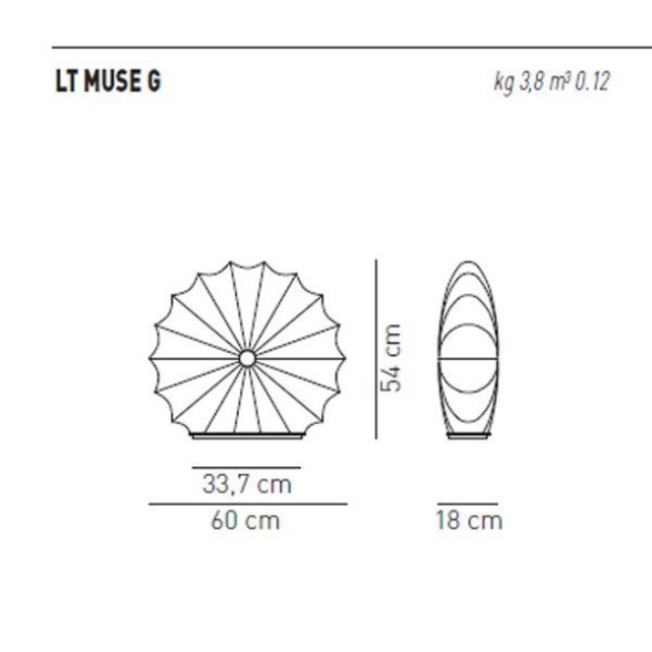 Настольный светильник Axo Light Muse LT MUSE G LTMUSEGXBCXXE27