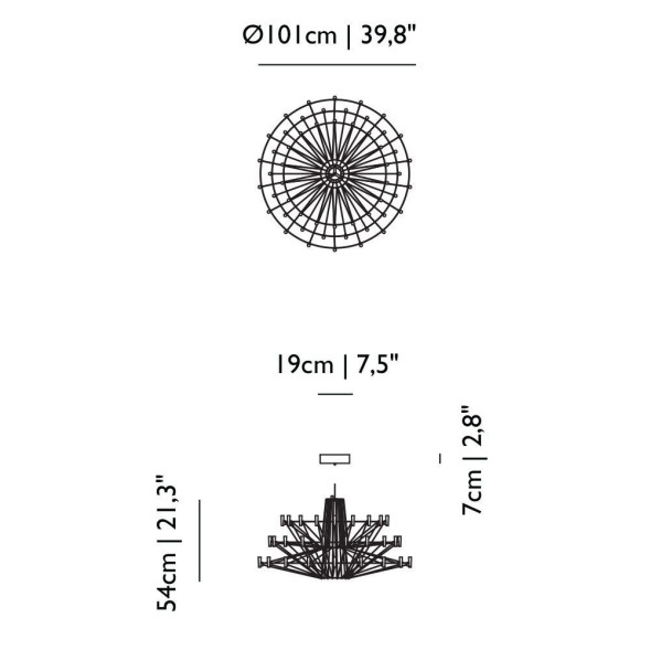 Люстра MOOOI Coppelia SUSPENDED MOLCOSB