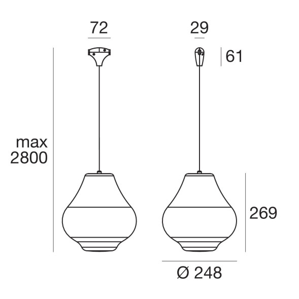 Светильник для струнной системы Linea Light Sisters 8653