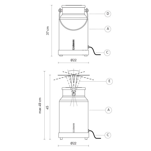 Напольный светильник Karman Via Lattea HP127 1G INT