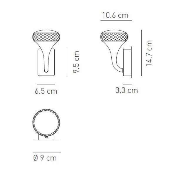 Настенный светильник Axo Light Fairy AP FAIRY APFAIRYXAMCRLED