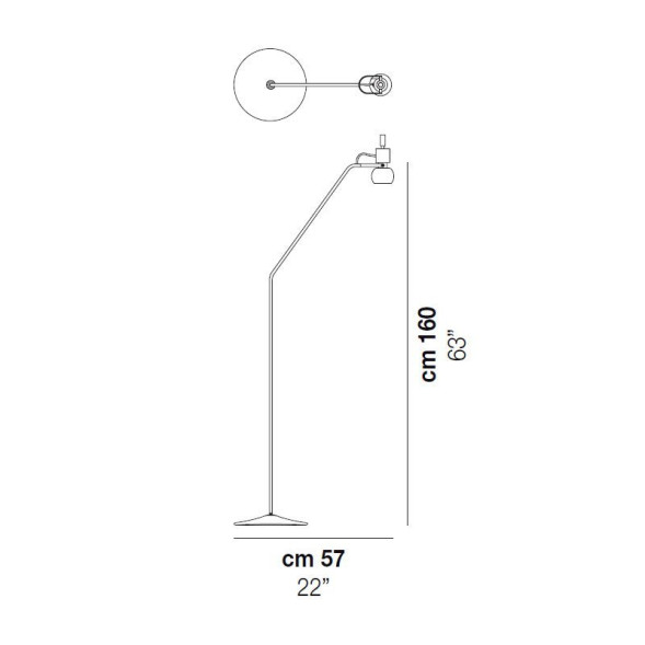 Торшер Vistosi Vega PT ALO BC BC