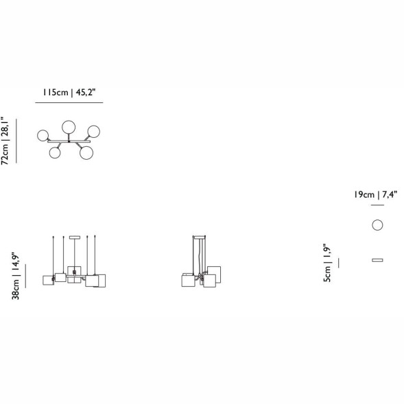 Подвесной светильник MOOOI Statistocrat SUSPENDED MOLSTS-1013
