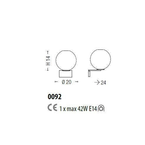 Бра Sylcom Jupiter 0092 K AMT
