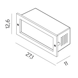 Встраиваемый светильник Norlys Grimstad 1544AL