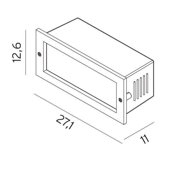 Встраиваемый светильник Norlys Grimstad 1544AL