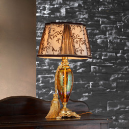 Настольная лампа Euroluce Lady LP1 gold Amber