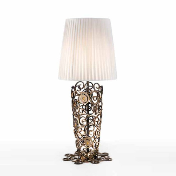 Настольная лампа IDL Crystal marine 491/1L bronza TOPAZ SW