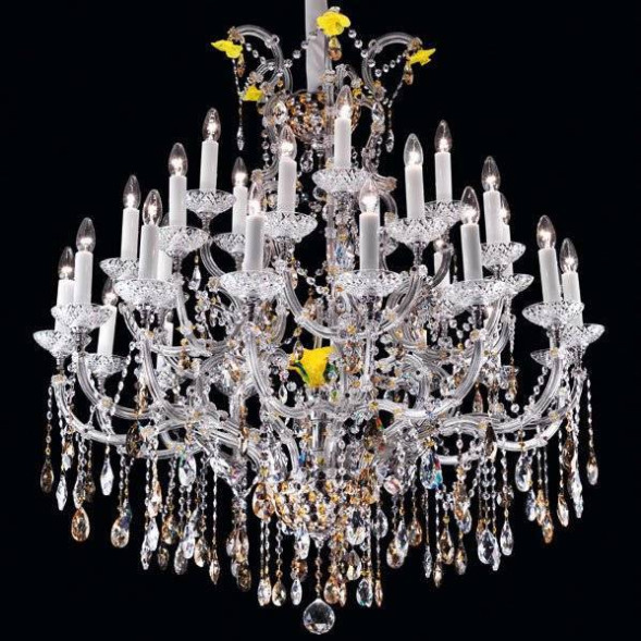 Люстра Beby Group Queen of Roses 9000B27 Gold Swarovski Almond