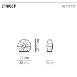 Настольный светильник Axo Light Muse LT MUSE P LTMUSEPXBCXXE14