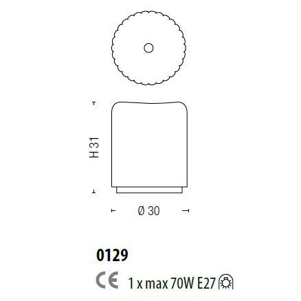 Настольная лампа Sylcom Mask 0129 K FU