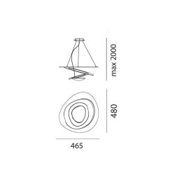 Подвесной светильник Artemide Pirce LED Mirco Gold 1249020A