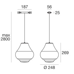 Светильник для струнной системы Linea Light Sisters 8654