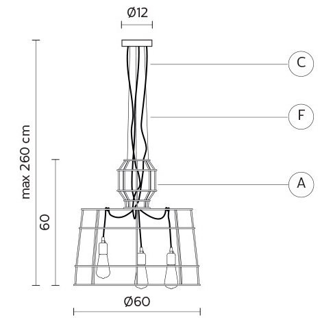Подвесной светильник Karman Sisma SE112 1T INT