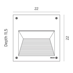 Встраиваемый светильник Norlys Namsos 1930AL