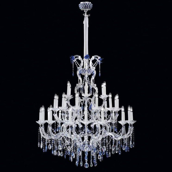 Люстра Beby Group Queen of Roses 9000B18 Chrome SW Bluino