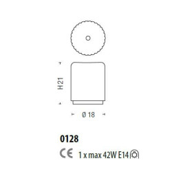 Настольная лампа Sylcom Mask 0128 B AV
