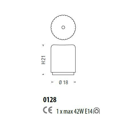 Настольная лампа Sylcom Mask 0128 B AV