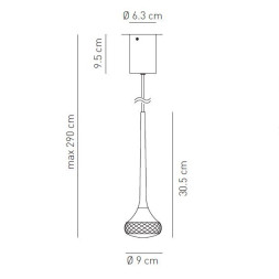 Подвесной светильник Axo Light Fairy SP FAIRY SPFAIRYXCSCRLED