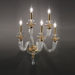 Бра Euroluce Atalia A5 53 gold Clear