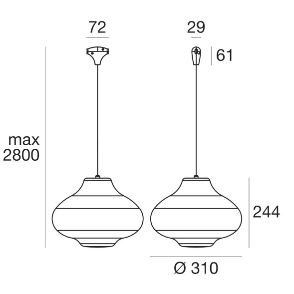 Светильник для струнной системы Linea Light Sisters 8656