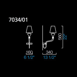 Бра Barovier&amp;Toso Domo Maine 7034/01/CC/BB