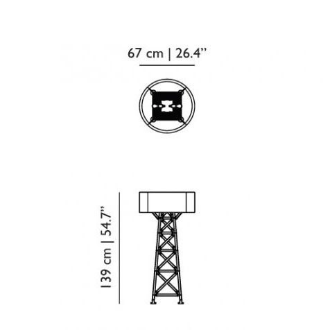 Торшер MOOOI Construction lamp M MOLCOL-M-MB
