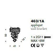 Настенный светильник IDL Groovy 463/1A Steel