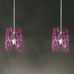 Подвесной светильник Renzo Del Ventisette SG 14218/1 SW COL Bordo DEC. CROMO