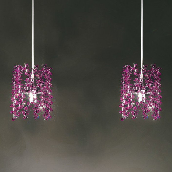 Подвесной светильник Renzo Del Ventisette SG 14218/1 SW COL Bordo DEC. CROMO