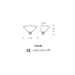 Бра Sylcom Priuli 1141/A1 B G.CR