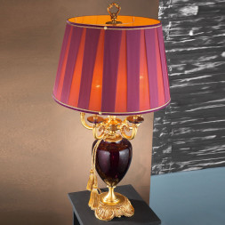 Настольная лампа Euroluce Luigi XV LG5 gold Amethyst