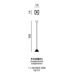 Подвесной светильник Beby Group Crystal sand 5100E01 Chrome