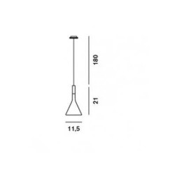 Подвесной светильник Foscarini Aplomb mini marrone 195027R1-52