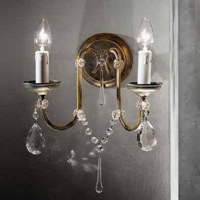 Бра Beby Group Old style 3592/2A Black gold CUT CRYSTAL
