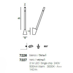 Настенный светильник Linea Light Snake 7226