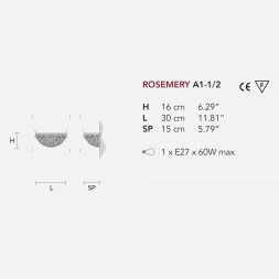 Настенный светильник Masiero Rosemery A1-2 /V97