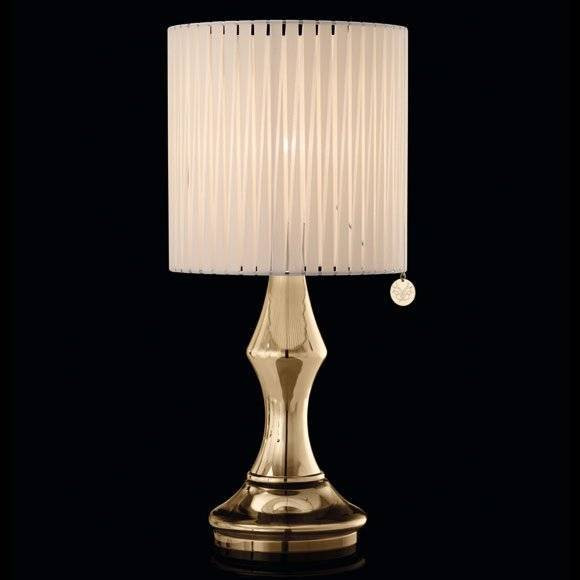 Настольная лампа Beby Group Silver night 0200L02 Light gold Golden Portofino White